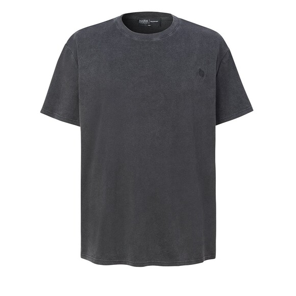 Major Threads Signature Boxed T-Shirt S Black Acid Wash Logo Tee 100% Cotton NWT - Picture 1 of 8